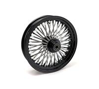 Big Raggi Ruota Frontale Singolo Flangia Nero 3,5x16 " per Harley-Davidson Con