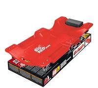 BIG RED Torin TRP6240 - Carrello Meccanico a 6 Ruote, in plastica, con poggiatesta Imbottito, Colore: Rosso