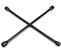 BIG RED Torin TRX31101-20FR - Chiave a croce professionale professionale a 4 vie, universale, resistente, 50,8 cm, 11/16", 3/4", 13/16", 7/8", per cambio pneumatici e manutenzione auto, colore nero