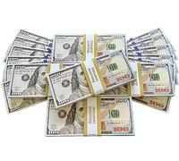 BIG SCREEN STACKS | Dollari in denaro Prop | $50.000 Stampa completa Banconote da 100 dollari (5 pile) per film, TV e fotografia - Contanti realistici per creatori di contenuti, giochi e scherzi