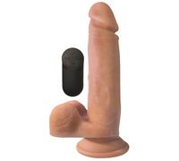 Big Shot Dildo Vibrante Realistico con Ventosa - Color Carne