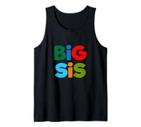 Big Sis, Little Sis, Best Sister Ever Novelty Graphic Cool Canotta