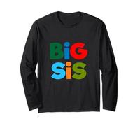 Big Sis, Little Sis, Best Sister Ever Novelty Graphic Cool Maglia a Manica