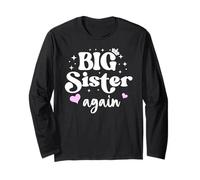 Big Sister Again Announcement Sign Sister to Be 2026 Big Sis Maglia a Manica
