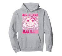 Big Sister Again Retro Groovy Big Sister per Bambine Felpa con Cappuccio