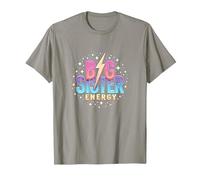 Big Sister Energy Sparkly Retro Testo, Sorelle Grandi per Ragazze Maglietta, Uomo, Ardesia, XXL