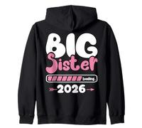Big Sister Loading 2026 Promoted To Big Sister Est 2026 Kids Felpa con Cappuccio