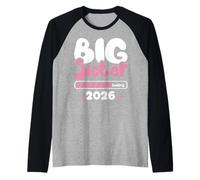 Big Sister Loading 2026 Promoted To Big Sister Est 2026 Kids Maglia con Maniche Raglan