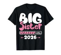 Big Sister Loading 2026 Promoted To Big Sister Est 2026 Kids Maglietta