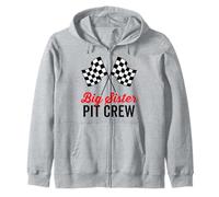 Big Sister Pit Crew - Costume da Squadra per Feste da Corsa Felpa con Cappuccio