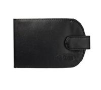 Big Skinny da Donna Taxicat Portafoglio bi-Fold Sottile in Pelle, può Contenere Fino a 25 Carte, Nero
