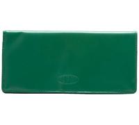 Big Skinny Executive Checkbook Wallet, Accessorio da Viaggio-Portafoglio bi-Fold da Donna, Verde Verde