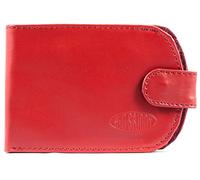 Big Skinny - Portafoglio da donna in pelle con chiusura a bipiega, per contenere fino a 25 carte, colore: Rosso