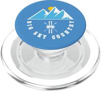 Big Sky Country Montana Sci Retro Geometrico Montagna PopSockets PopGrip per MagSafe