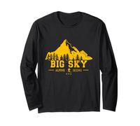 Big Sky Montana USA Stazione sciistica Souvenir di sci alpino Maglia a Manica