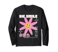 Big Smile It's Happy Day Dichiarazione positiva Maglia a Manica