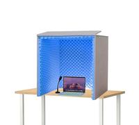 Big Space Desktop Soundproof Cover, Self Made Sound Booth Box, Vocal Absorbing Shield, Microphone Isolation Shield, Private Space, Portable Vocal Booth Box Isolation Room Soundproof Booth