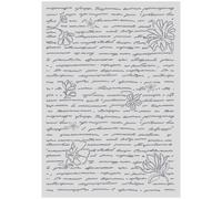 Stamperia - Thick Stencil for Scrapbooks, Albums, Cards, Bullet Journals, and More, Flexible Material, Easy to Clean, Perfect for Crafts and Gifting (All Around, Letters and Flowers) (A3)