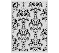 Stamperia - Thick Stencil for Scrapbooks, Albums, Cards, Bullet Journals, and More, Flexible Material, Easy to Clean, Perfect for Crafts and Gifting (Gardens of Time, Tapestry) (A3)