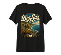 Big Sur California Big Sur Pacific Coast Highway Viaggi Maglietta Premium