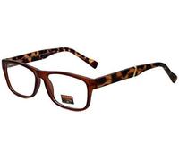 Big&tall Gotham Stile Design Occhiali da Sole GSF29-MBRN IN Opaco Marrone 53mm