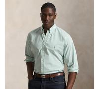 Big & Tall Taglie Plus - Camicia in popeline stretch a righe TALL XL Green