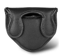 Big Teeth Copritesta magnetico per mazza da golf per mazza da golf, compatibile con Odyssey 2-Ball Series Club, in pelle sintetica, colore nero