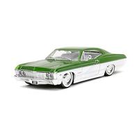 Big Time Muscle 1:24 1967 Chevrolet Impala SS macchina pressofusa, giocattoli per bambini e adulti (verde/bianco)