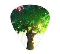 Big Tree in the Sun, set di 12 plettri per chitarra, sottili, medi e spessi, adatti per chitarra, basso, chitarra elettrica e ukulele