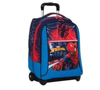Seven Spiderman Big Trolley Scuola Fisso, Blu, 2 in 1, Doppio Uso, Trolley e Zaino, Zaino Scuola Elementare, Bambino
