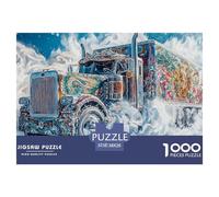Big Truck 1000 Pieces Jigsaw Puzzles For Adults Educational Games Stress Relieving Entertainment Exercise The Memory of The Brain for The Whole Family, Gifts for Women, Gifts for Men 38x26cm/1000pcs