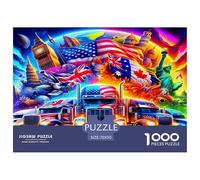 Big Truck Absolutely Stunning Puzzle Da 1000 Pezzi Per Chi Ama I Viaggi: Rivisita Luoghi Meravigliosi E Migliora L'attenzione!