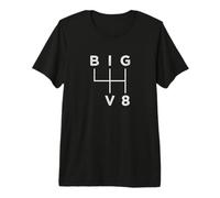 Big V8 Schema 4 Marce - Design Muscle Car Vintage Maglietta Premium