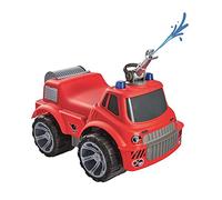 BIG Vigili del Fuoco Power Worker Maxi Firetruck - Grande Giocattolo per Auto con Getto d'Acqua, Pneumatici in Materiale Morbido Rosso, per Bambini dai 2 Anni Colore, 800055815