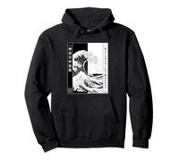 Big Wave off Kanagawa Hokusai Ukiyo-e Japan Felpa con Cappuccio