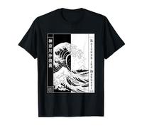 Big Wave off Kanagawa Hokusai Ukiyo-e Japan Maglietta