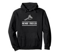 Big Wave - Seadoo Ride More, Stress Meno Felpa con Cappuccio