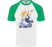 Big Wind Kiteboarding Kiteboard Maglietta A Maniche Corte Da Baseball Per Uomo