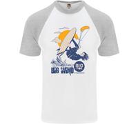 Big Wind Kiteboarding Kiteboard Maglietta A Maniche Corte Da Baseball Per Uomo