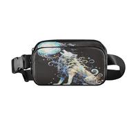 Big Wolfs - Marsupio carino per donne e uomini, grande capacità, con cinghia regolabile, per viaggi, vacanze, corsa, Grandi lupi, 1 size