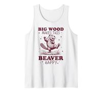 Big Wood Rende Felice Questo Castoro Canotta