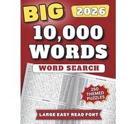 BIG Word Search: Huge 10,000 Word Find for Adults. 250 Themed Puzzles. Unique Layout Allows Long Words in Large Font.