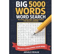 BIG Word Search Large Print for Adults: Relaxing 5000 Words Puzzle Book for Seniors | Large Print Brain Games for 2026