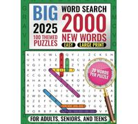 Big Word Search Puzzle Book For Adults 2025: 100 Winter Themed Puzzles, 2000 Words, 20 Words Per Puzzle, Easy Difficulty, Large Print, 8.5"x11"