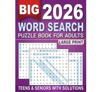 Big Word Search Puzzle Book for Adults: Large Print Word Search Puzzles for Adults, Challenging Word Search Puzzle Book for Adults, Teens and Seniors to Keep Mind Active