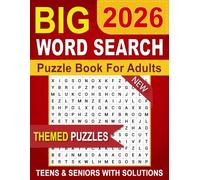 Big Word Search Puzzle Book for Adults: Word Search Puzzles Book for Adults, Teens and Seniors With Solutions