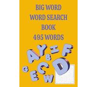Big Word Search Puzzle Book: Word Searches with Easy to Print about Big Words, Random Words, and More | 6x9inches, 110 pages | 50+ Puzzles ... Gift for Vacations, Holidays and Free Times
