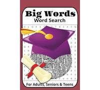 Big Word Search Puzzle Book: Word Searches with Easy to Read Print about Big Words, Smart Words, complicated words and More | 6x9 inches, 110 Pages | ... Gift for Vacations, Holidays and Free Times