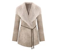 Bigardini - Lumina Toscana Shearling Coat - - Jackets - Donna - Grigio - S