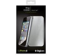 Bigben BB289480 - Cover rigida per Apple iPhone 4, effetto legno con pellicola protettiva, colore: Bianco